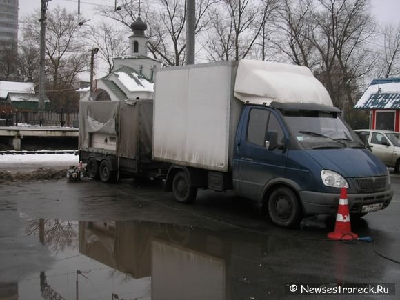 Сегодня в Сестрорецке снимали кино.