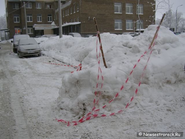 Война за парковочное место во дворах Сестрорецка