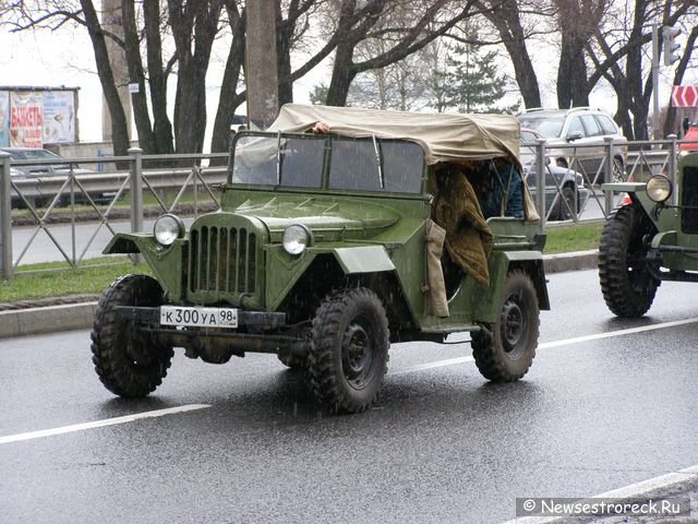 Праздничное шествие и церемония возложения венков.  9 мая 2010 Сестрорецк.