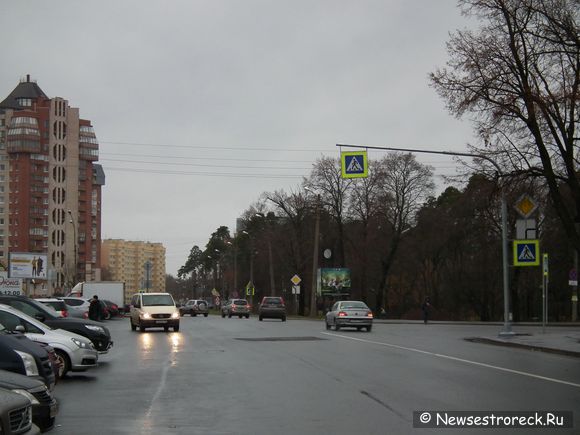 На вокзале установили дорожные знаки 5.19.2 — Пешеходный переход