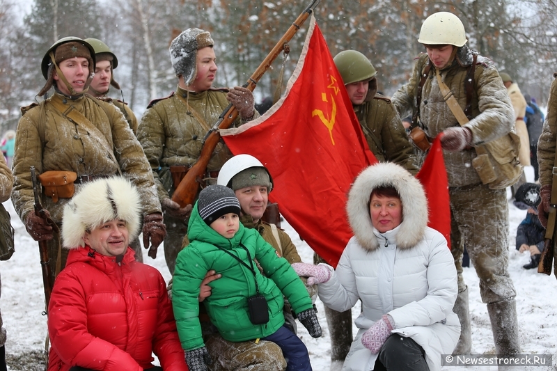 Реконструкция посвященная, 70 годовщине снятия блокады Ленинграда