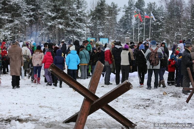 Реконструкция посвященная, 70 годовщине снятия блокады Ленинграда