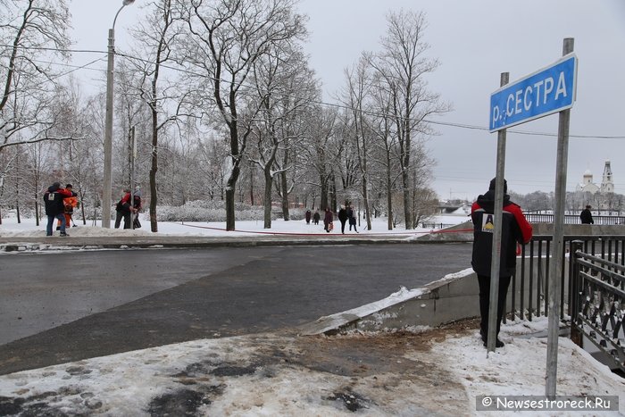 В Сестрорецке открыли мост через реку Малая Сестра